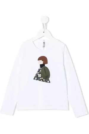 Il gufo Langærmet T-shirt med grafisk tryk