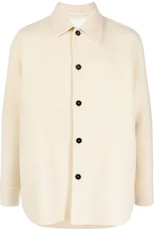 Jil Sander Skjortejakke med knapper og lange ærmer