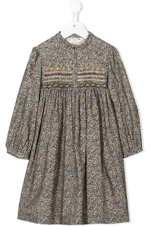 BONPOINT Tamsin floral-print smocked dress