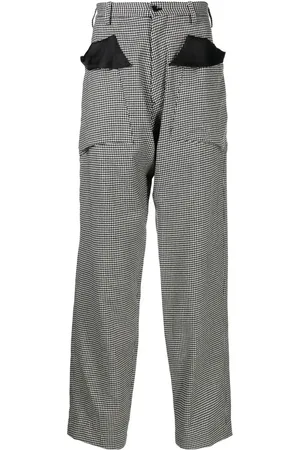 Sulvam Bukser med smalle ben og houndstooth-mønster