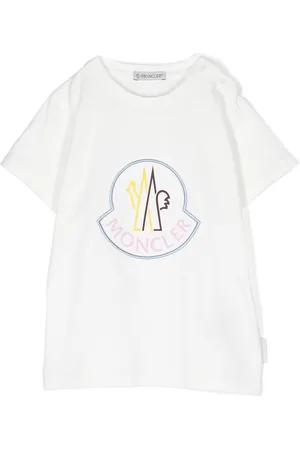 Moncler Kortærmet T-shirt med logomærke