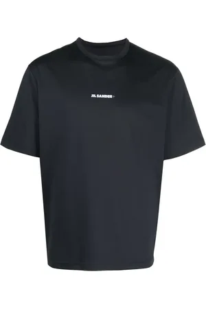 Jil Sander Kortærmet T-shirt med logotryk