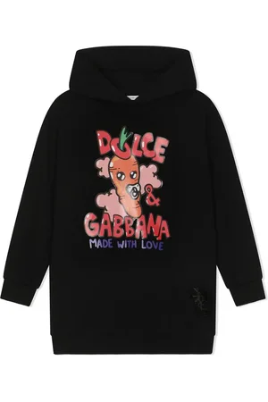 Dolce & Gabbana Kjole med hætte og logotryk