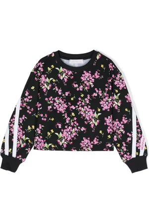 MONNALISA Cropped sweatshirt med blomstret tryk