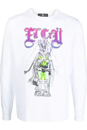 Edward Crutchley T-shirt med grafisk tryk