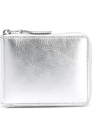 Comme des Garçons Metallic zip wallet