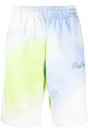 BLUE SKY INN Shorts med broderet logo og batiktryk