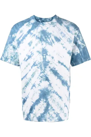 Stain Shade T-shirt med rund hals og batiktryk