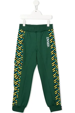 VERSACE Cropped bukser med geometrisk tryk