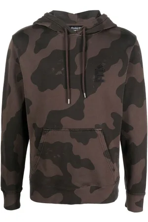 Etudes Klein Camo hættetrøje med logomærke