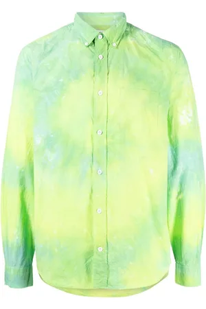 Stain Shade Langærmet skjorte med batiktryk