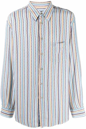 Missoni Stribet skjorte med chevron-tryk fra 1990