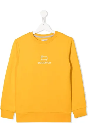Woolrich Sweatshirt med broderet logo og rund hals