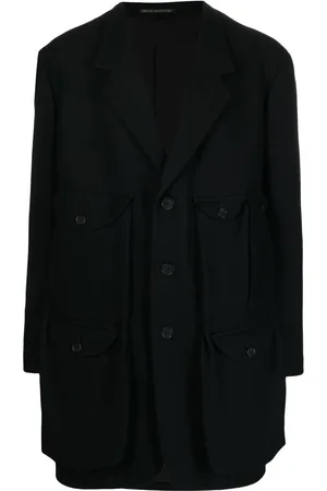 YOHJI YAMAMOTO Enkeltradet faconsyet frakke