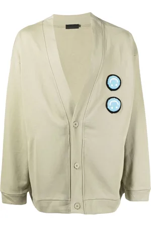 Off-Duty Flak cardigan med smiley-mærke