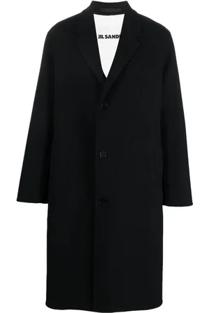 Jil Sander Frakke med knapper og hakket krave