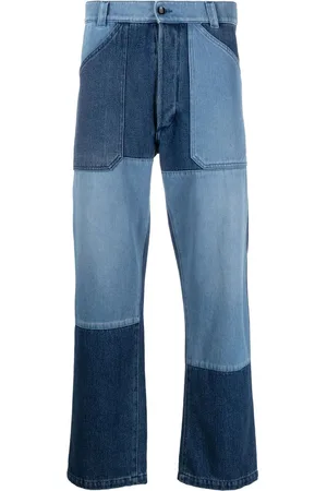 Etro Jeans med lige ben og patchwork