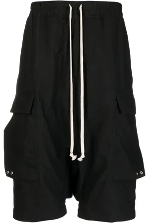 Rick Owens Shorts med sænket skridt og løbesnor