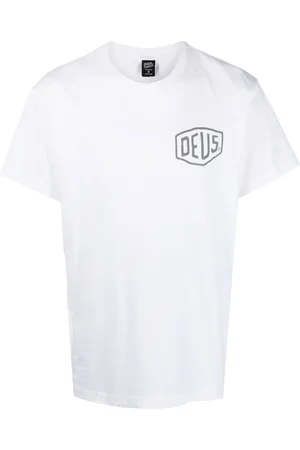 Deus Ex Machina T-shirt med rund hals og tekst-tryk