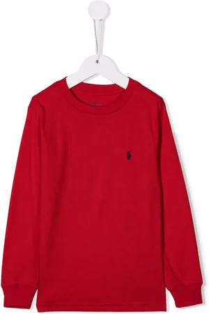 Ralph Lauren Langærmet T-shirt med broderet logo