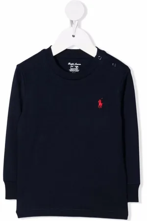 Ralph Lauren Ribstrikket trøje med rund hals