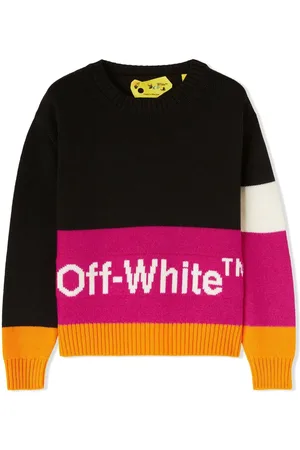 OFF-WHITE Trøje med colourblocking og rund hals