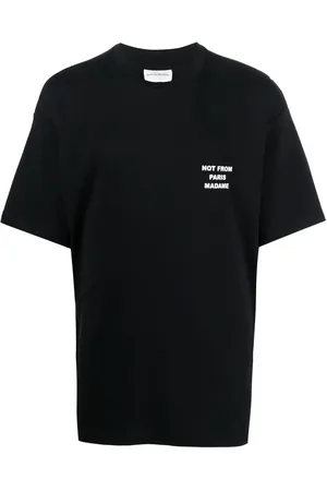 Drôle de Monsieur T-shirt med slogantryk