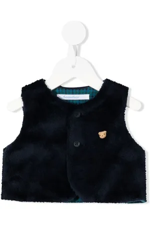 Familiar Vest med broderet bamse