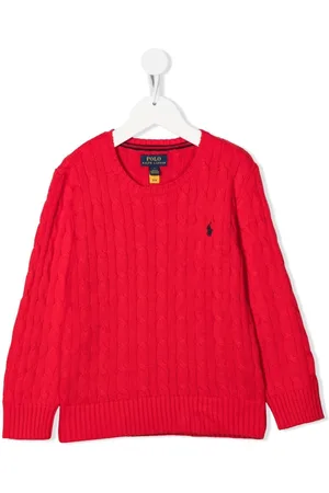 Ralph Lauren Kabelstrikket Polo Pony trøje