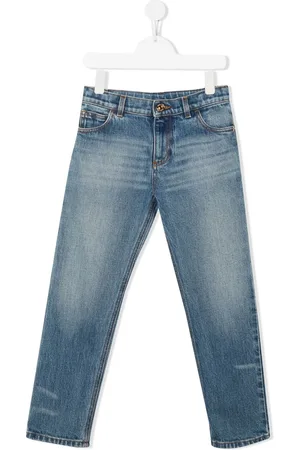 VERSACE Stenvaskede jeans med lige ben