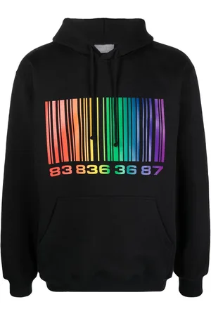 VTMNTS Pullover-hættetrøje med stregkode-tryk