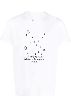 Maison Margiela Numeric T-shirt med broderet logo
