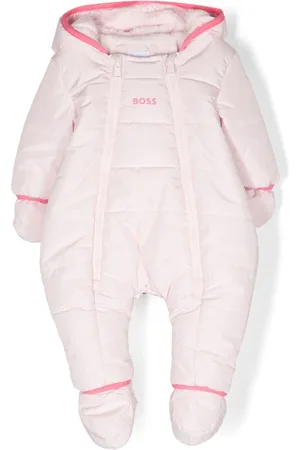 HUGO BOSS Piger Playsuits - Logo-print padded romper