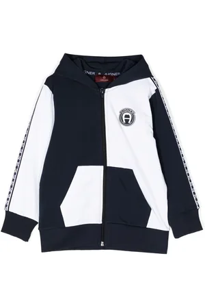 Aigner Hættetrøje med lynlås og colourblocking
