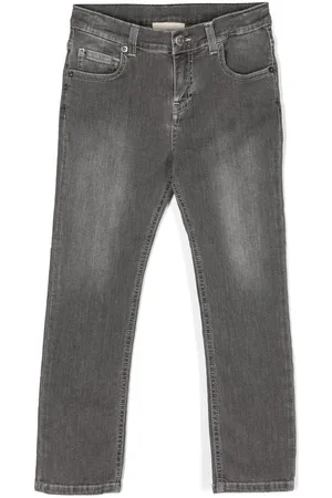 DOUUOD KIDS Jeans med lige ben og falmet effekt
