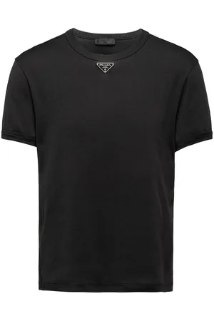 Prada T-shirt med trekantet logo