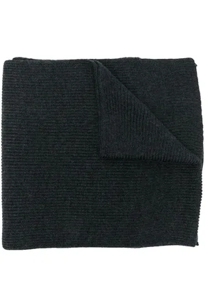 Ralph Lauren Ribstrikket tørklæde med broderet logo
