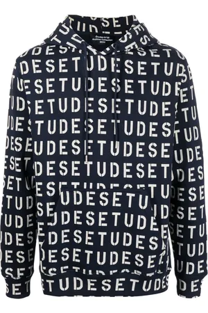 Etudes Hættetrøje med logotryk