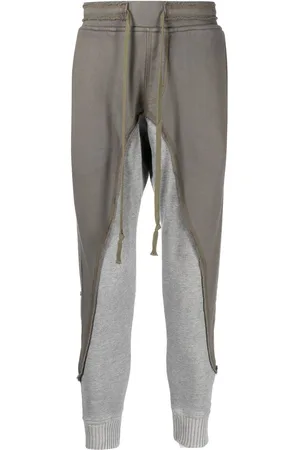 GREG LAUREN Patchwork-bukser med løbesnor