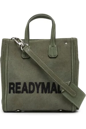READYMADE Militær-skuldertaske med broderet logo
