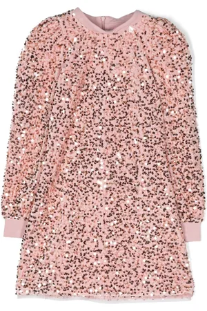 MISS BLUMARINE Skjortekjole med paillet-design
