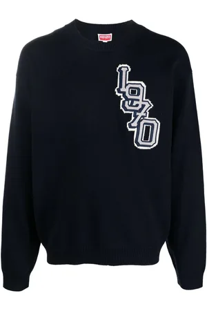 Kenzo Strikket Varsity-trøje med logo