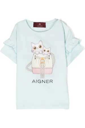Aigner T-shirt med kattetryk