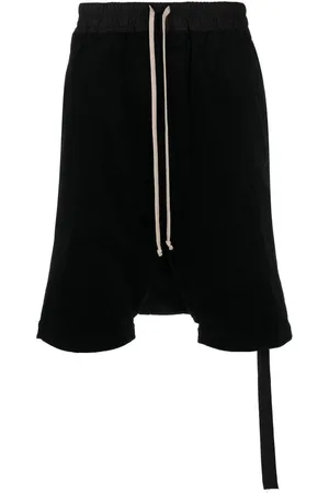 Rick Owens Shorts med sænket skridt og løbesnor