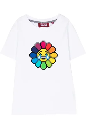 MOSTLY HEARD RARELY SEEN T-shirt med Laughing Flower-tryk