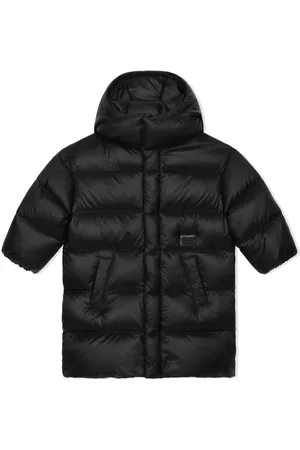 Dolce & Gabbana Dunjakke med logomærke og hætte