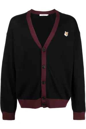 Maison Kitsuné Cardigan med knapper og logo