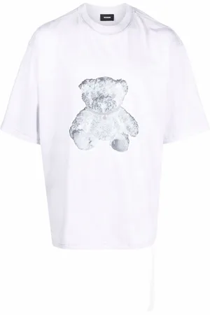 We11 Done T-shirt med negativt bamsetryk