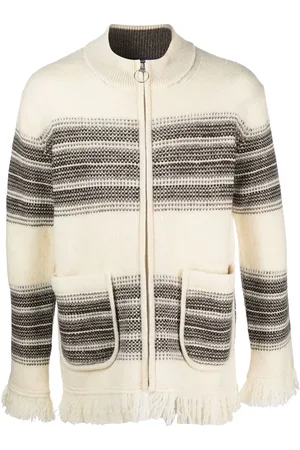 JUNYA WATANABE Cardigan med striber og lynlås