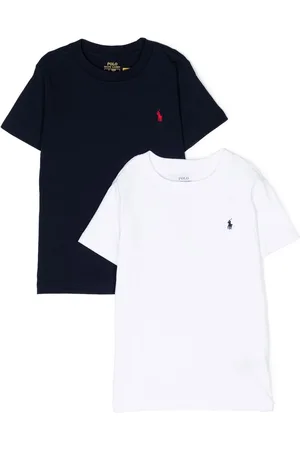 Ralph Lauren T-shirt med broderet logo, 3-pak